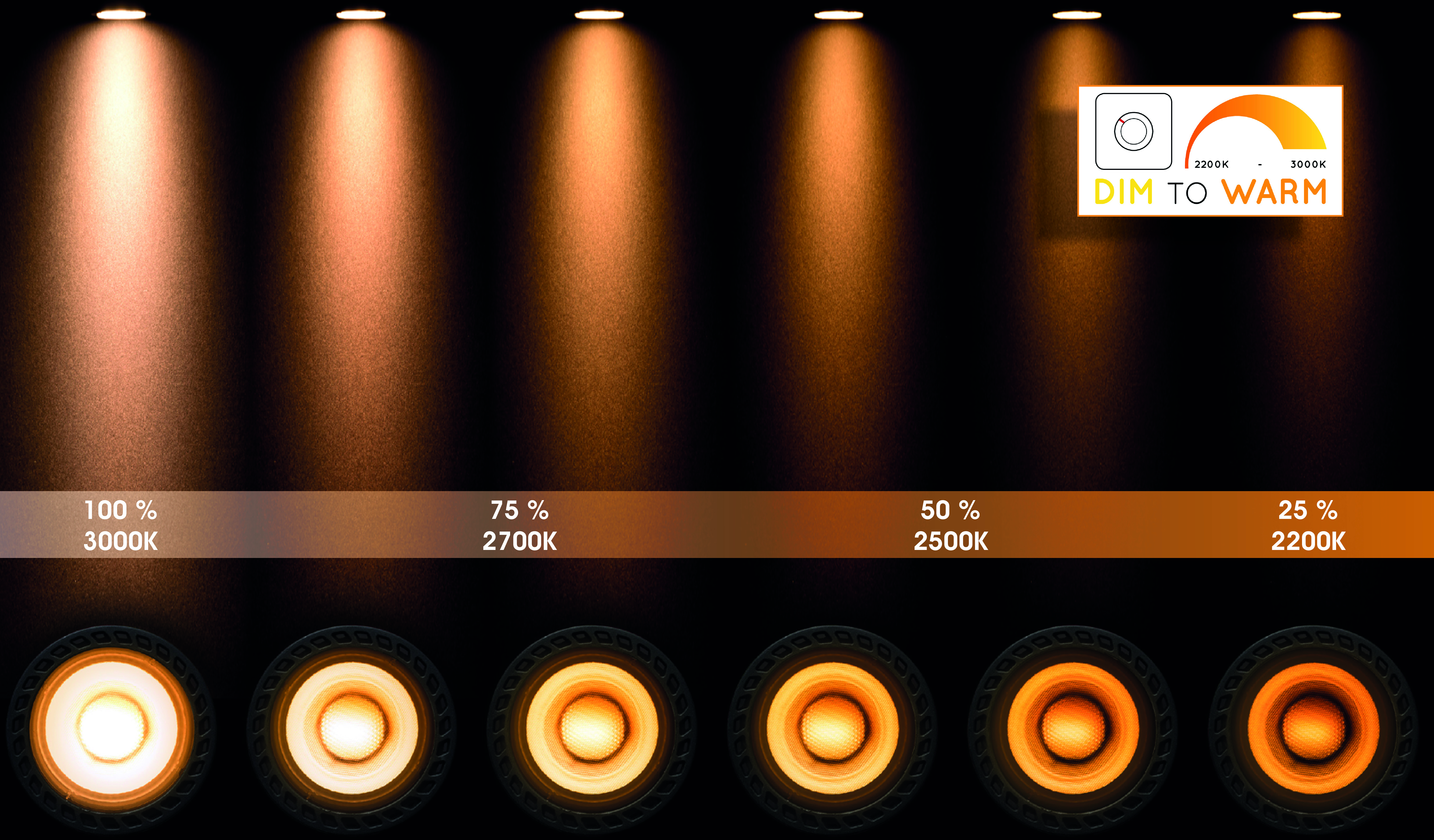 led warm spotlight