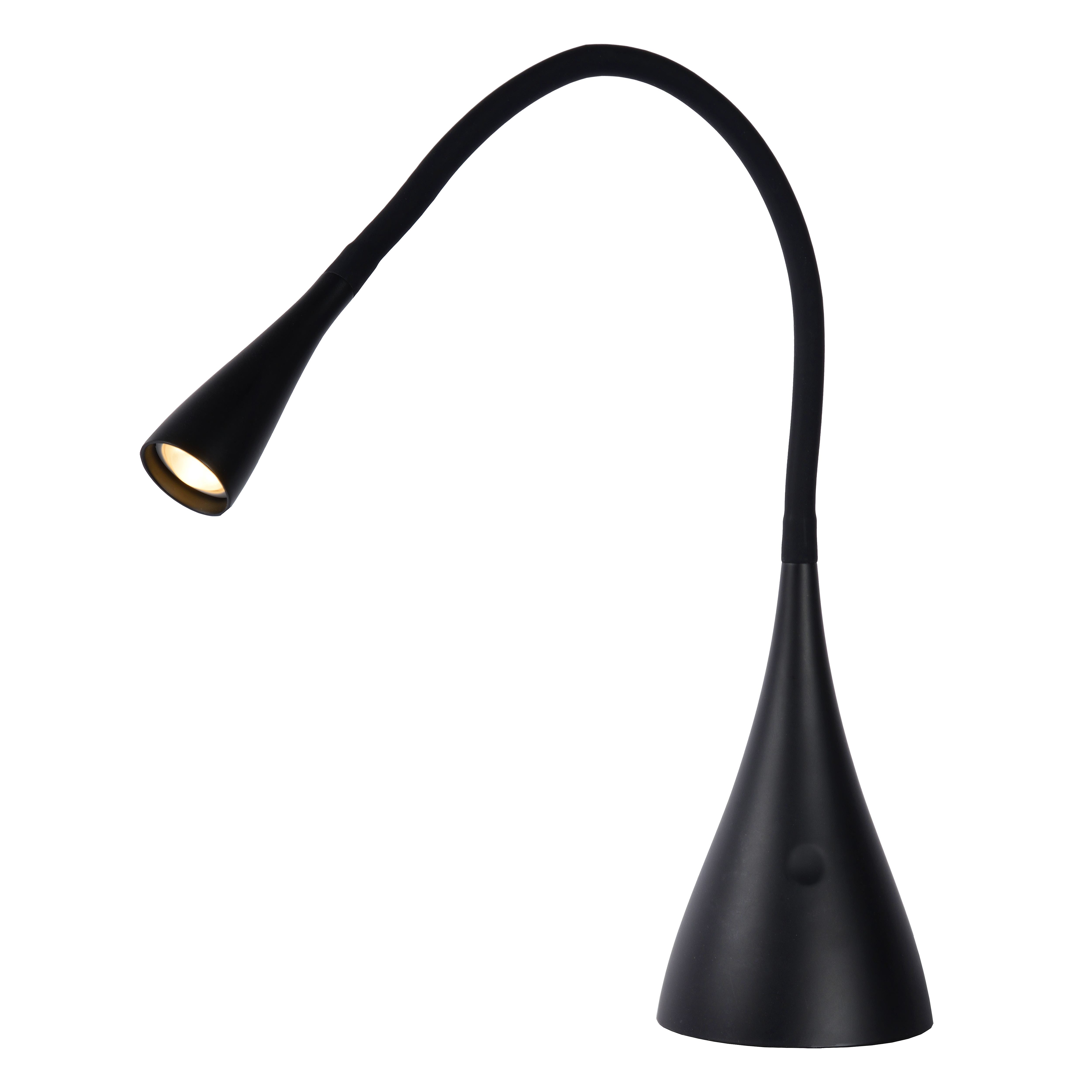 black flexible desk lamp