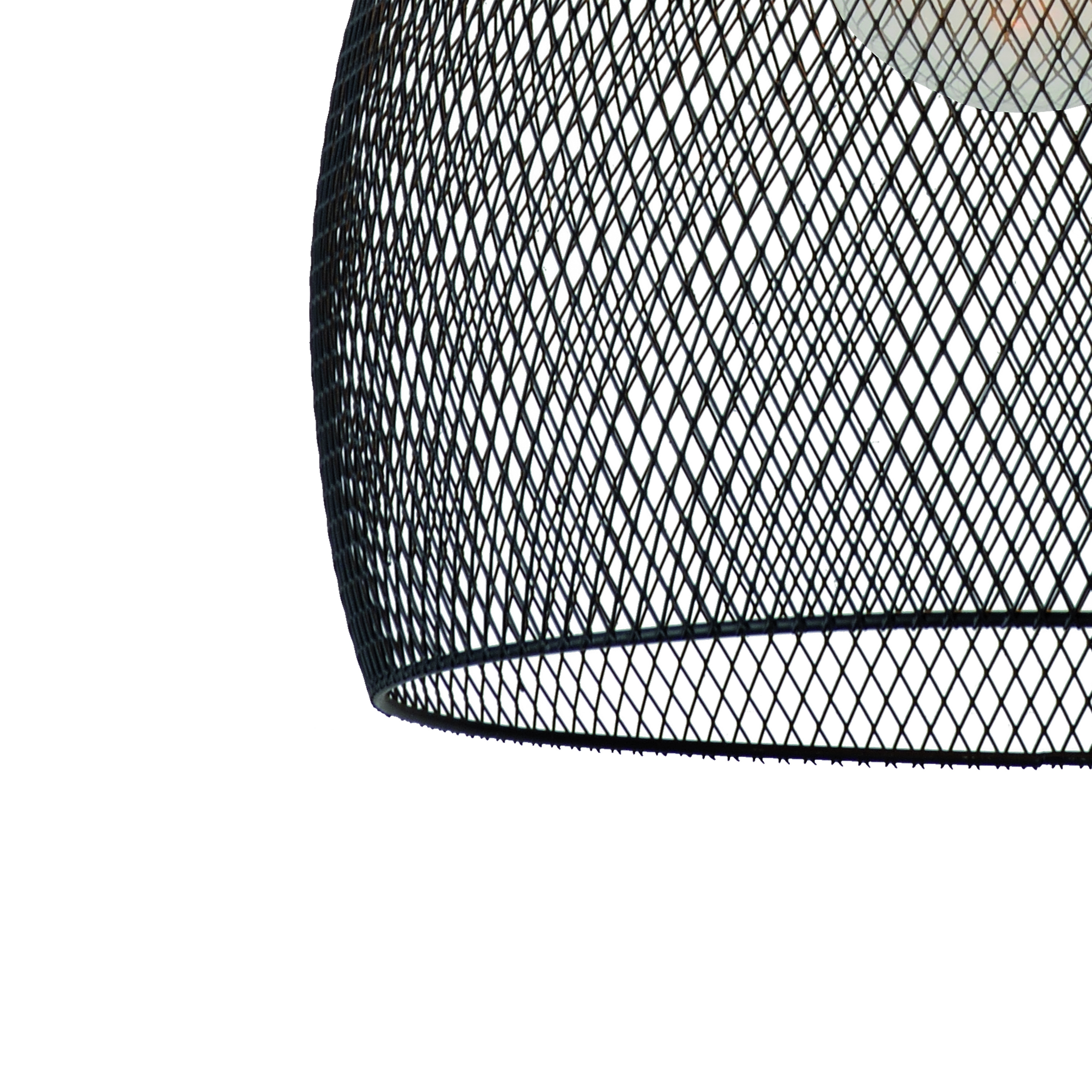 black wire mesh pendant light