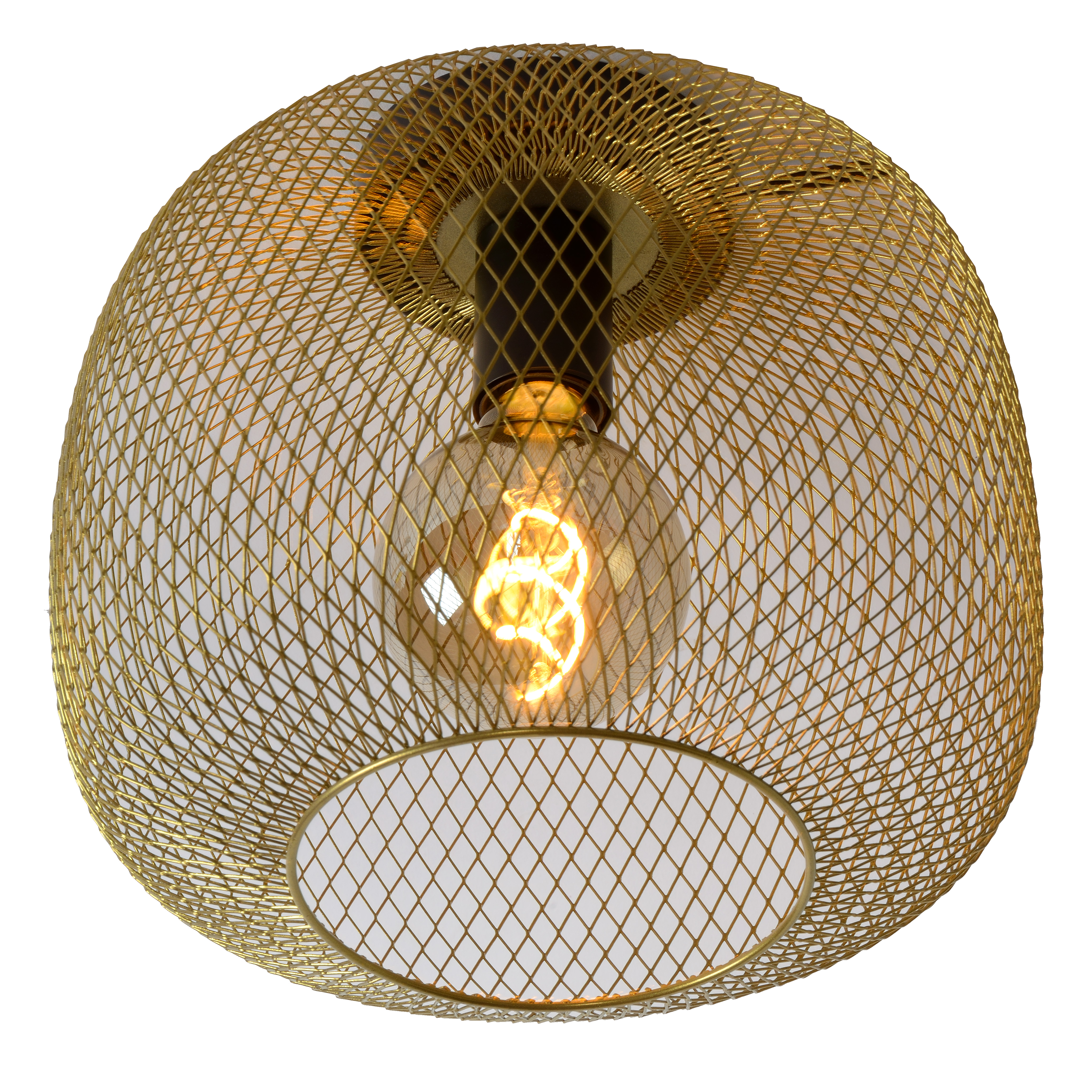 gold mesh ceiling light