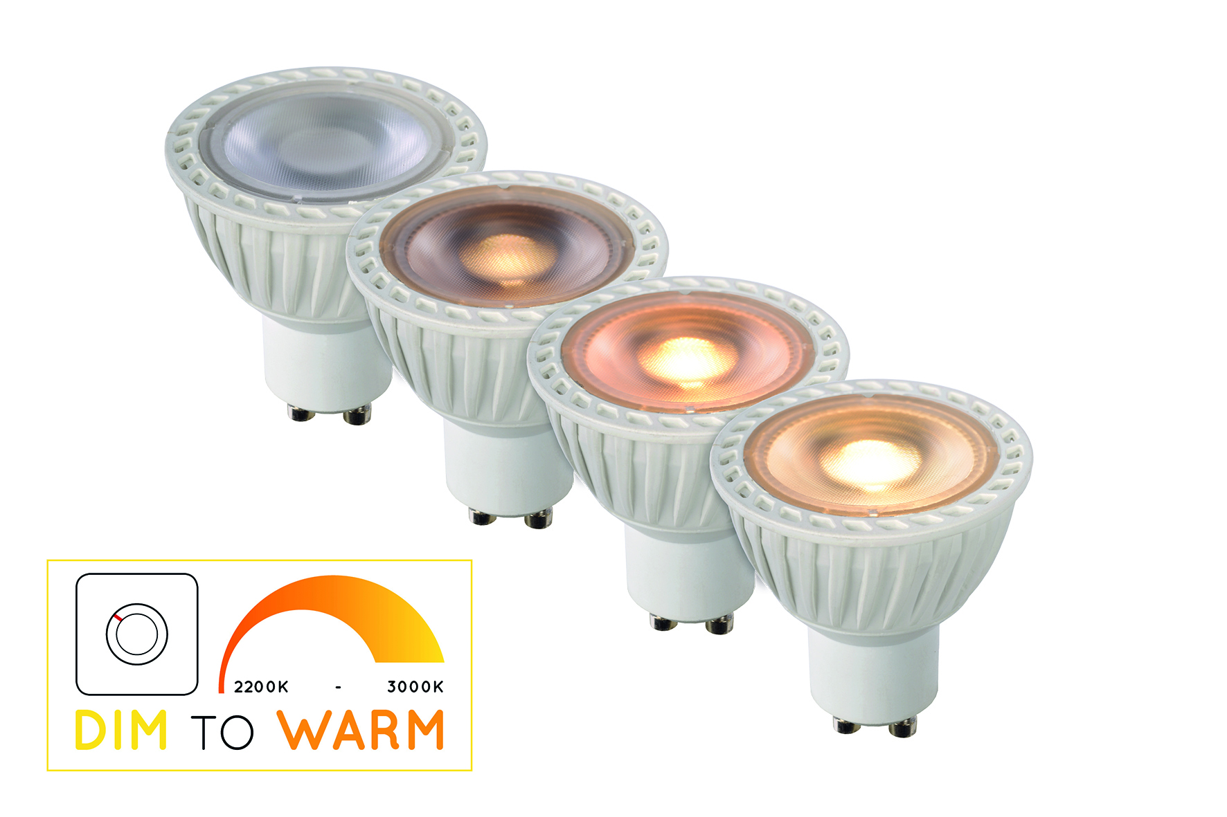 gu10 led dim to warm