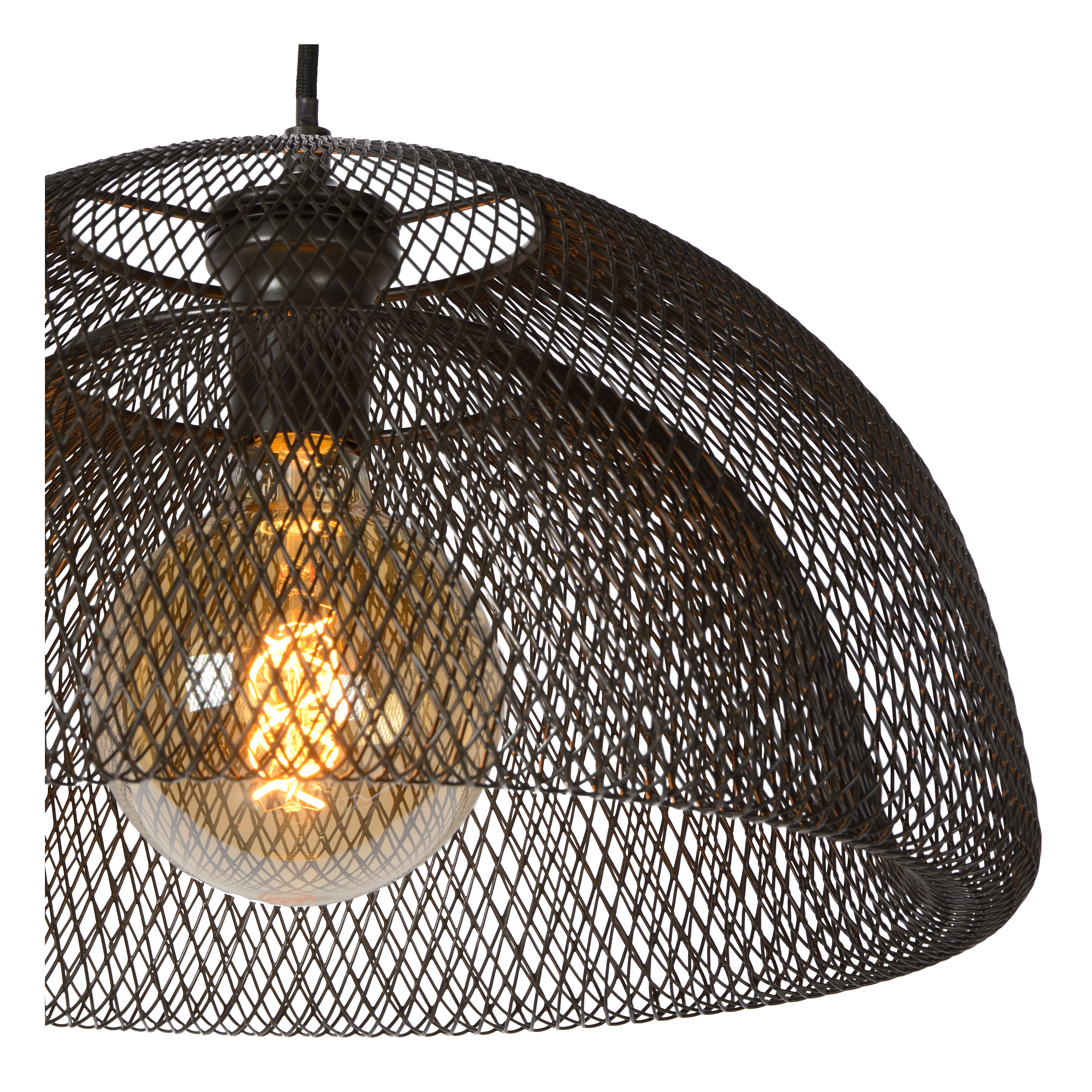 wicker bell pendant light