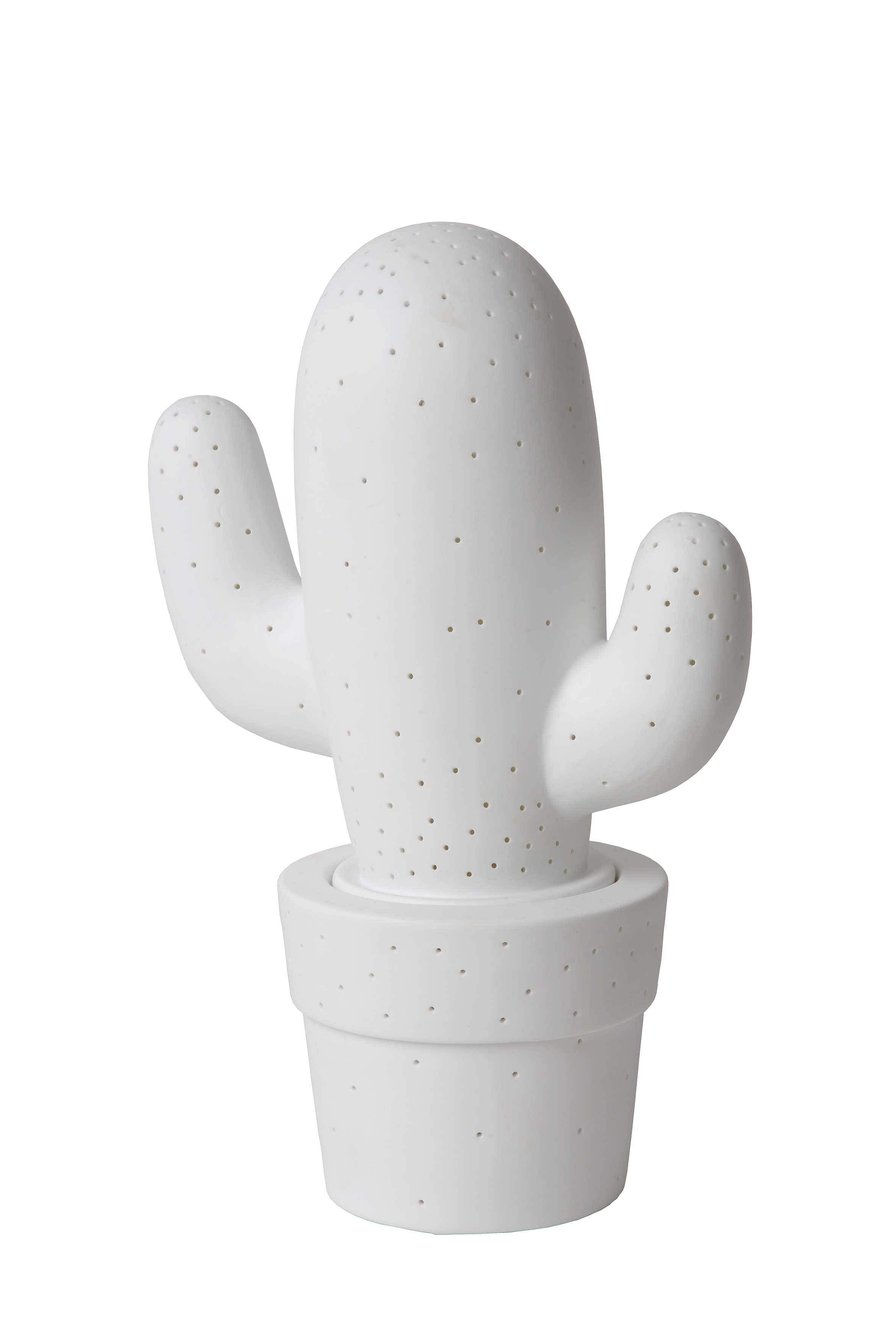 white cactus lamp