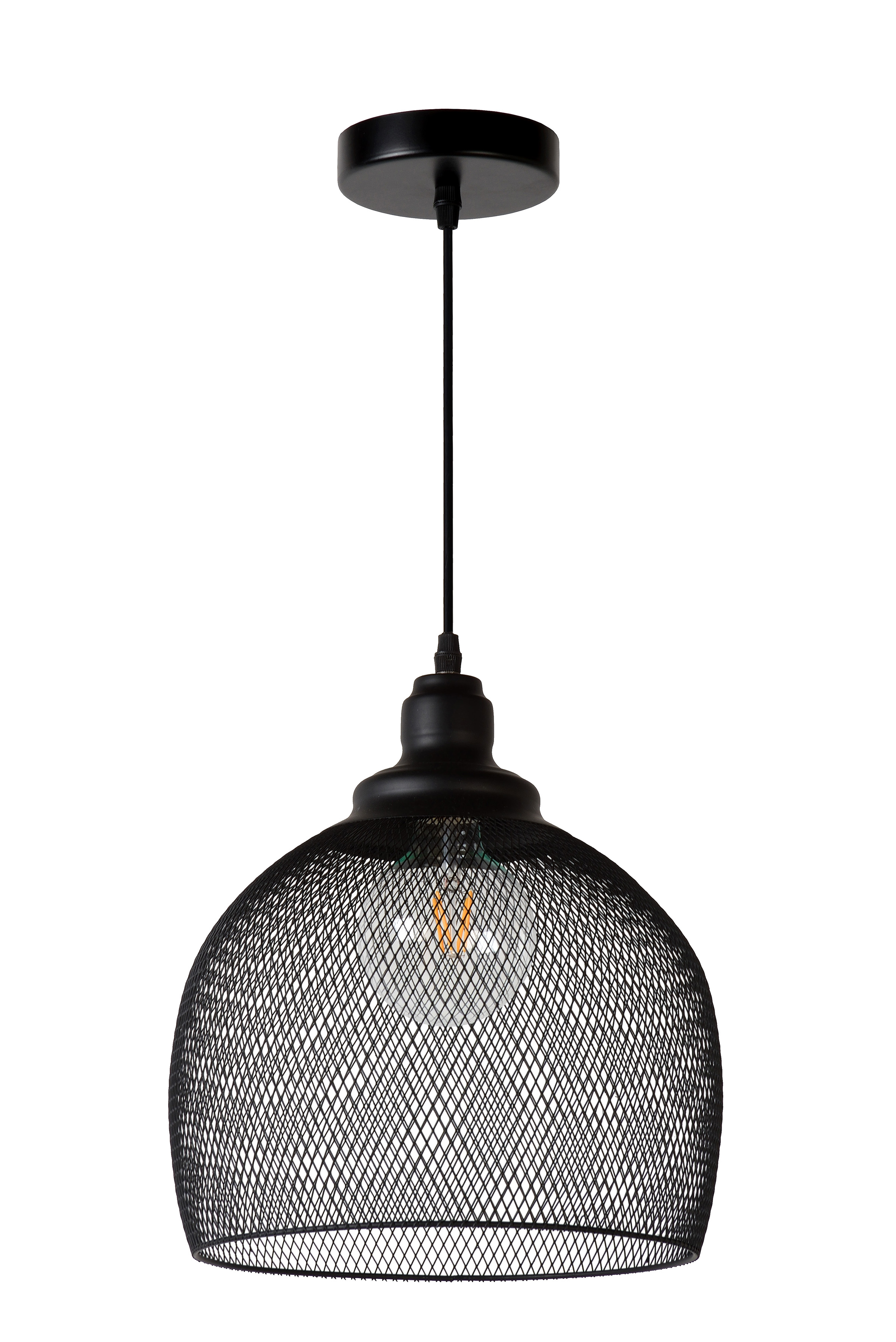 black mesh lampshade