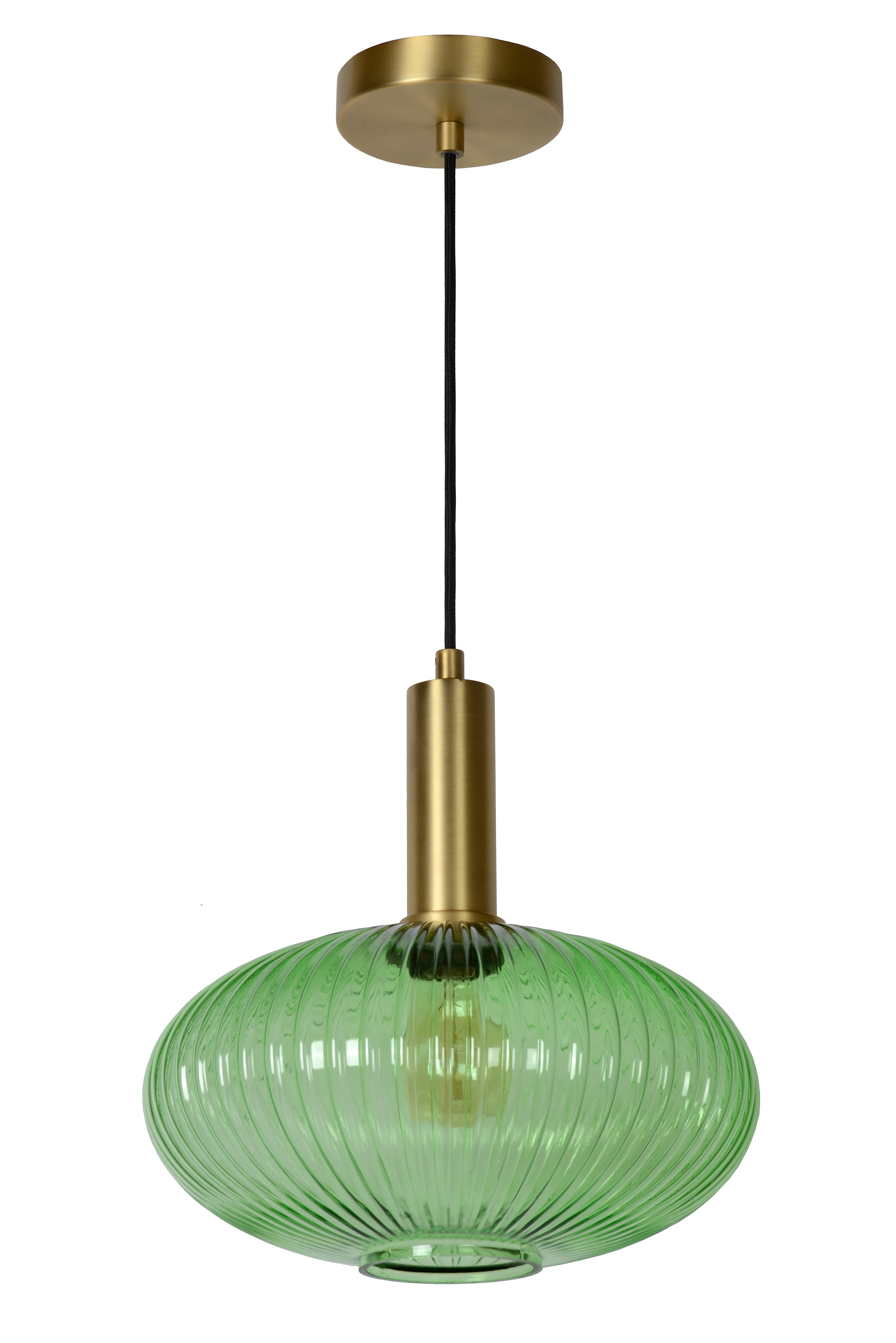 green glass ceiling light