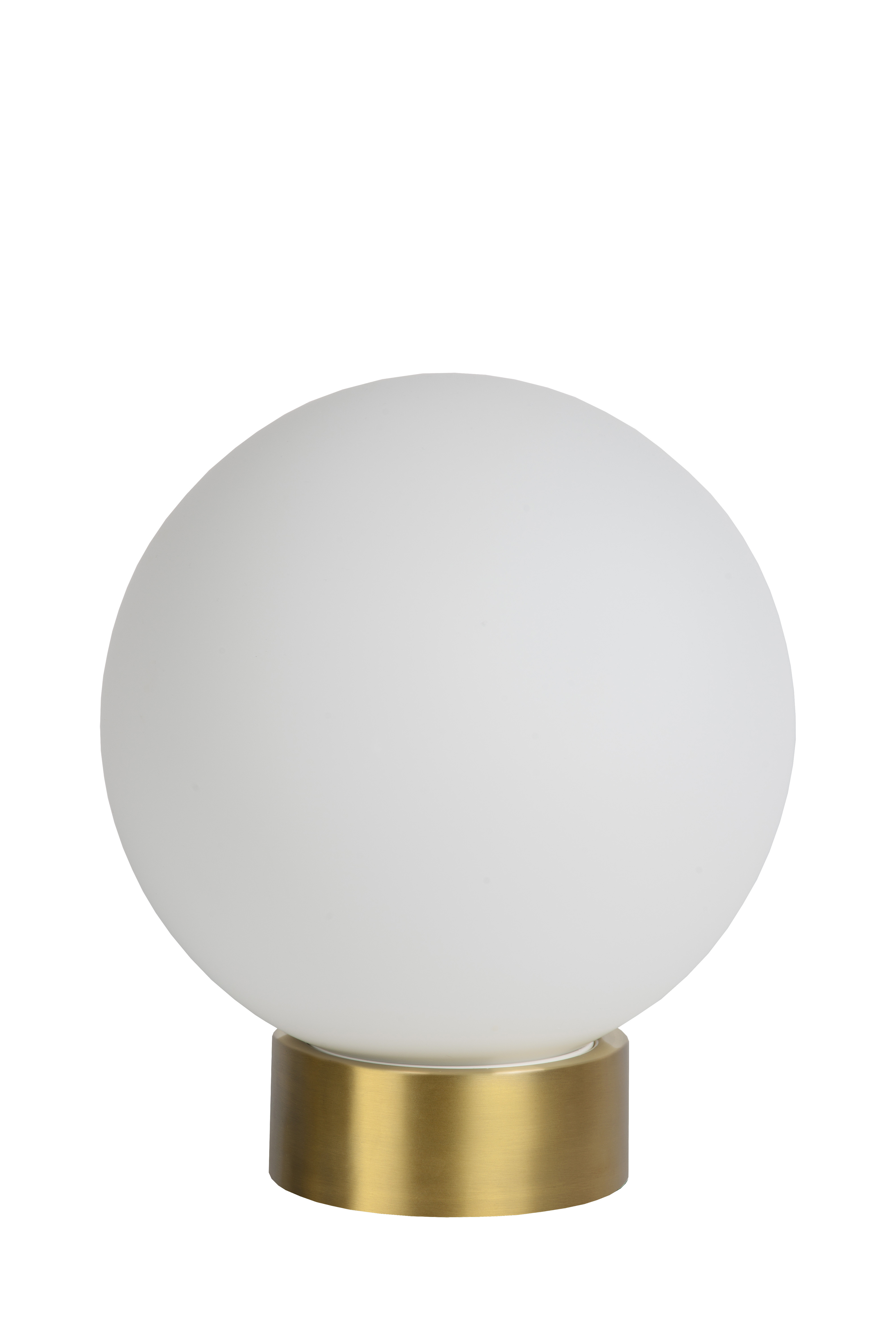 round gold lamp