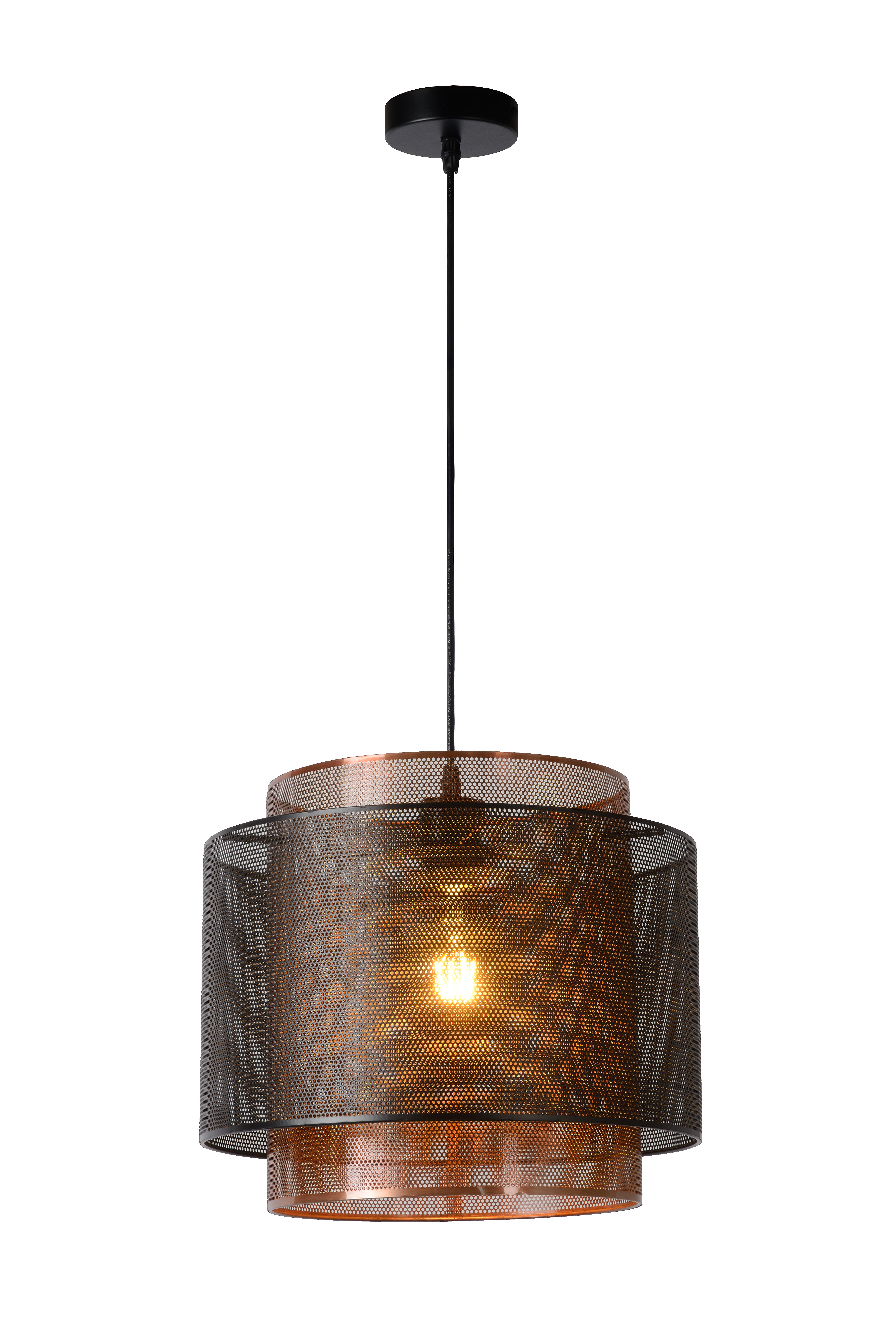 Lucide ORRIN Pendant light 34 cm 1xE27 Black