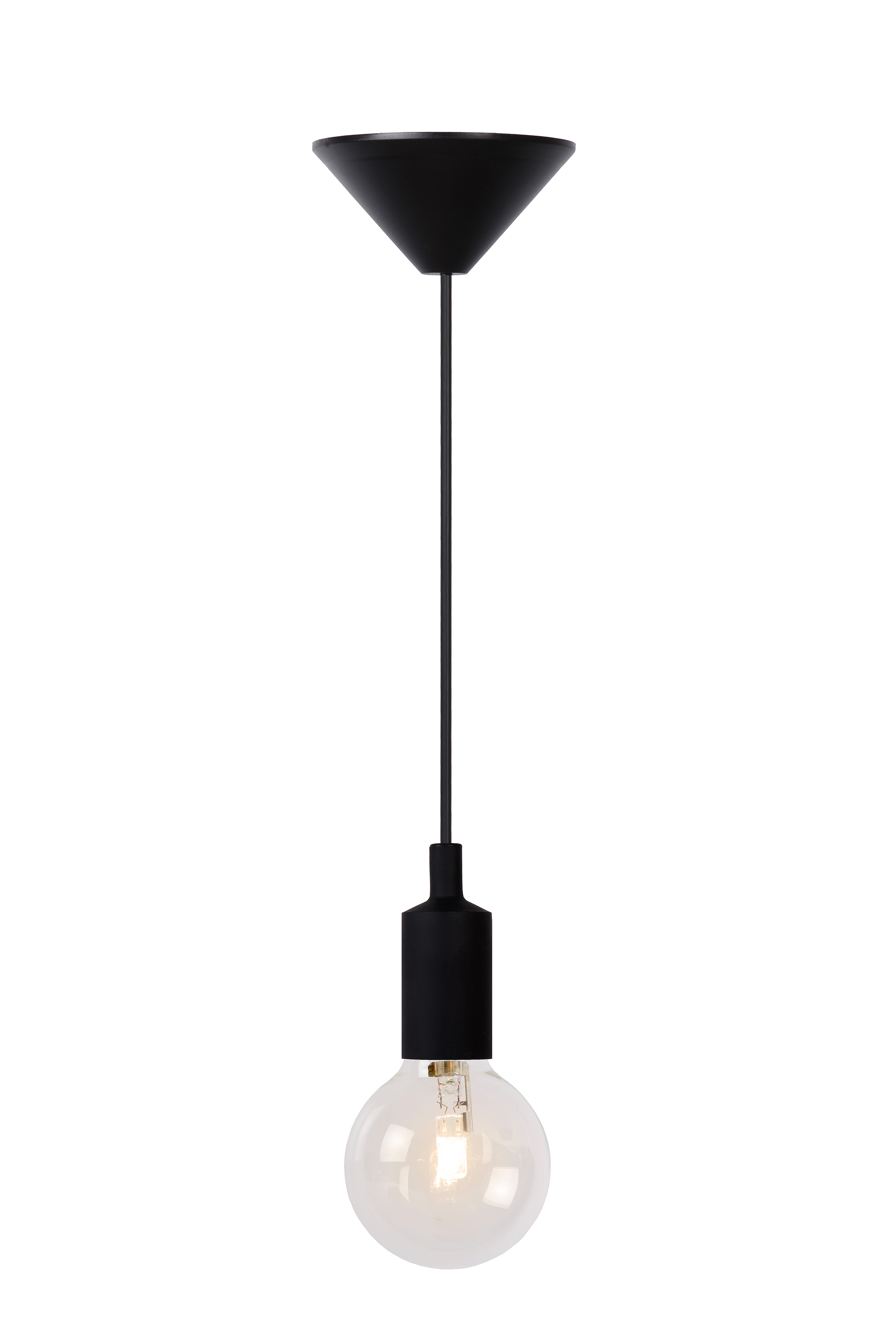 simple black pendant light