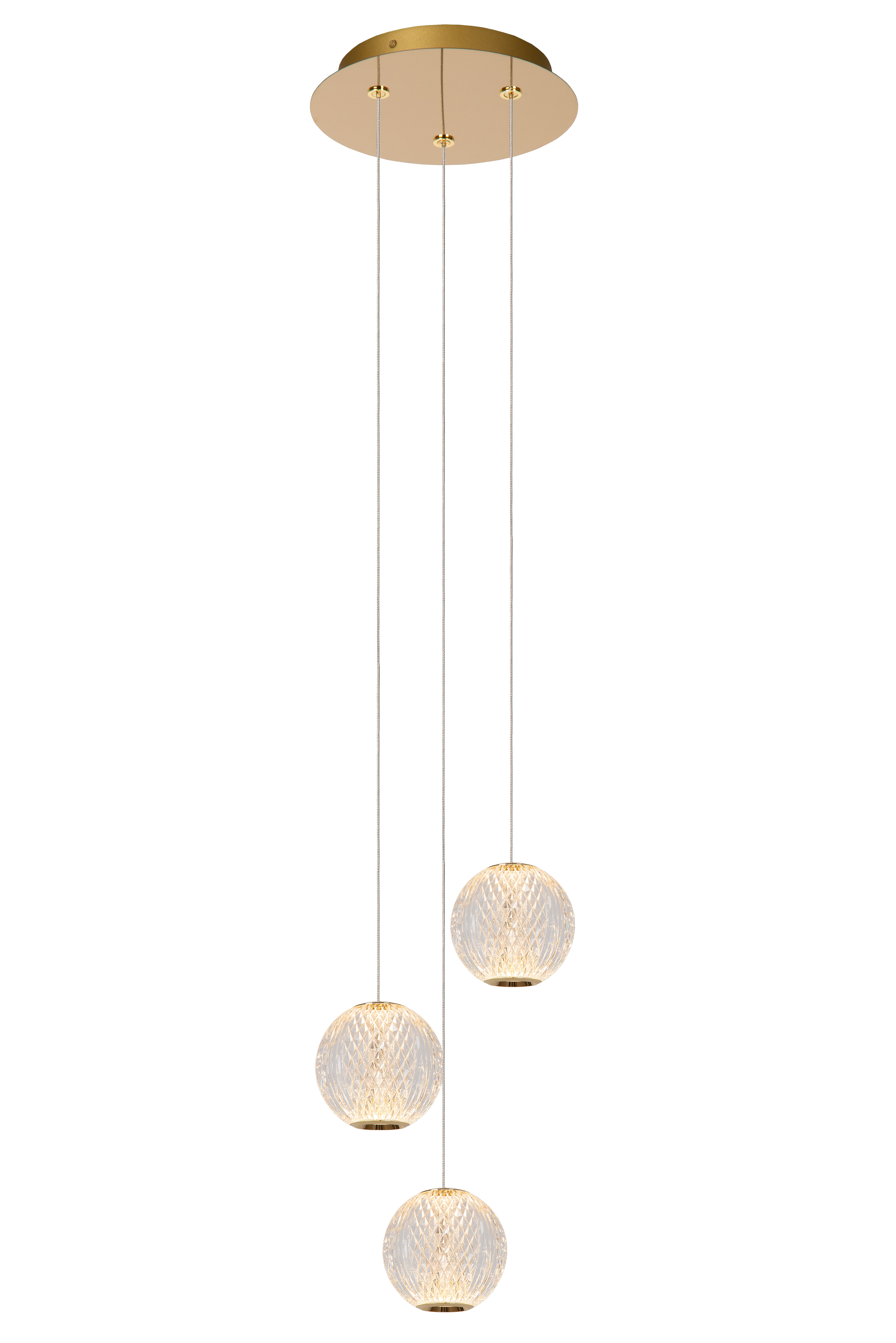 Lucide CINTRA Pendant light 25 cm LED Dim. 3x4 7W 2700K