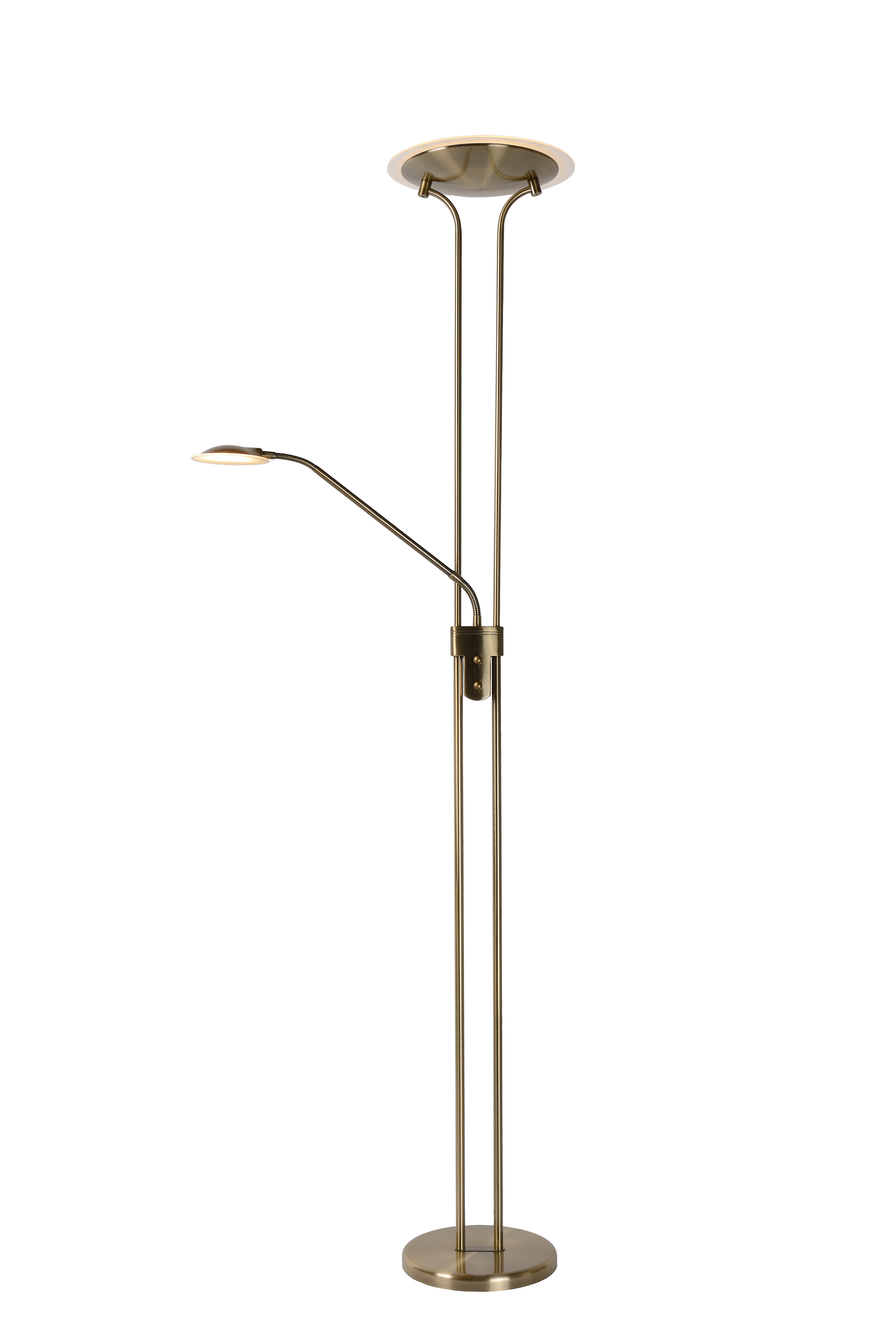 Lucide CHAMPION LED Floor reading lamp LED Dim. 3000K Bronze