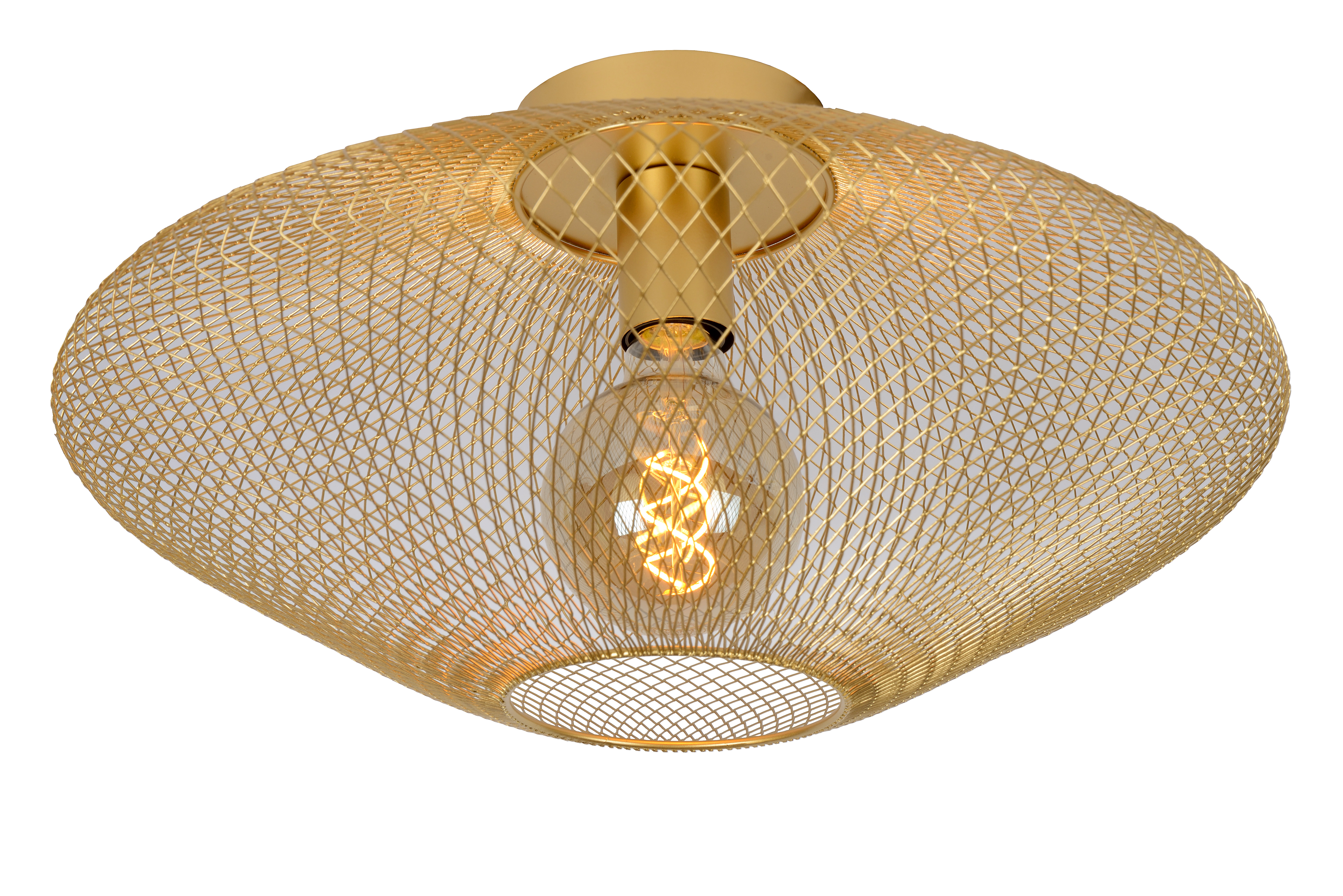 Gold mesh shop ceiling light