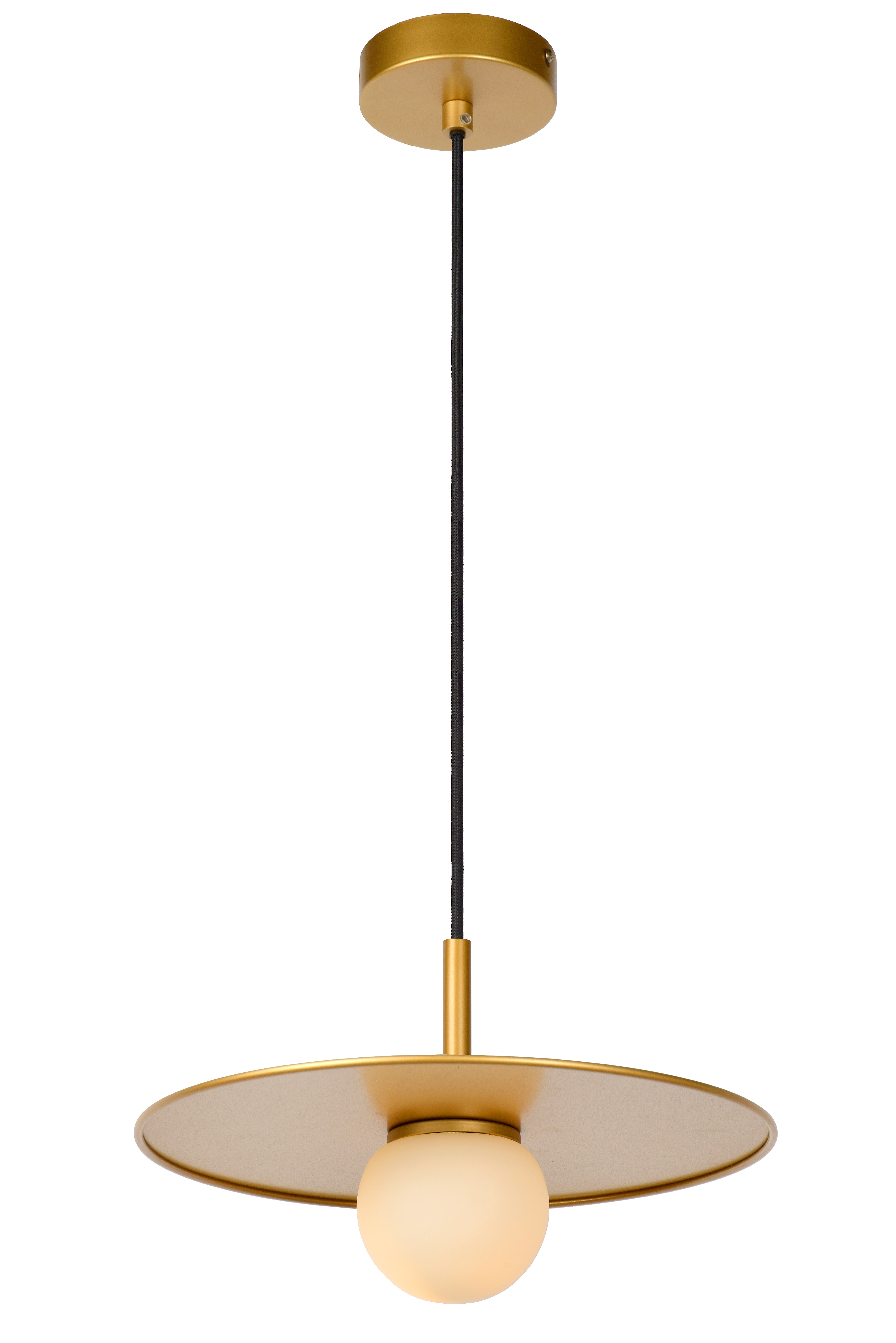 small gold pendant light