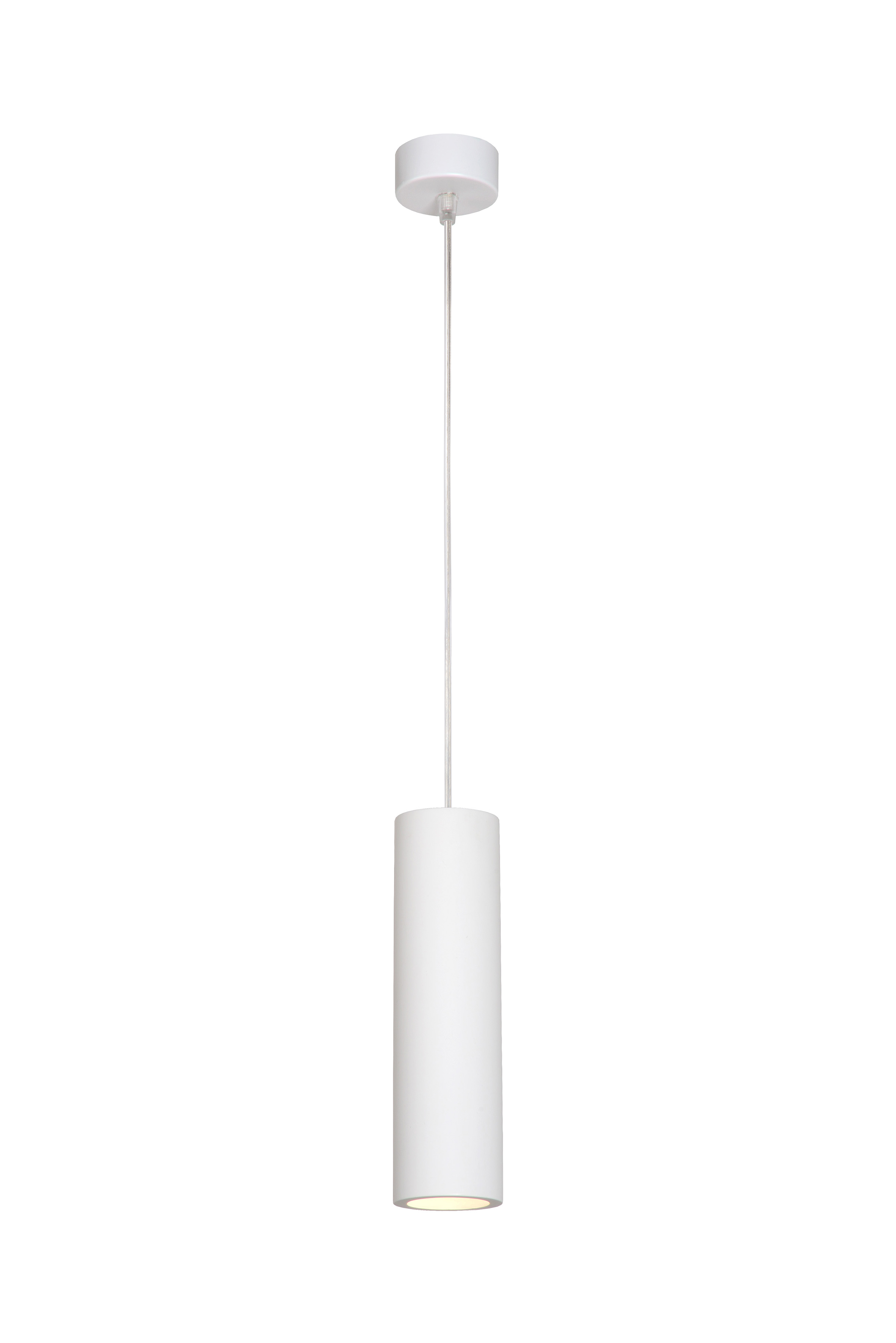 white tube pendant light