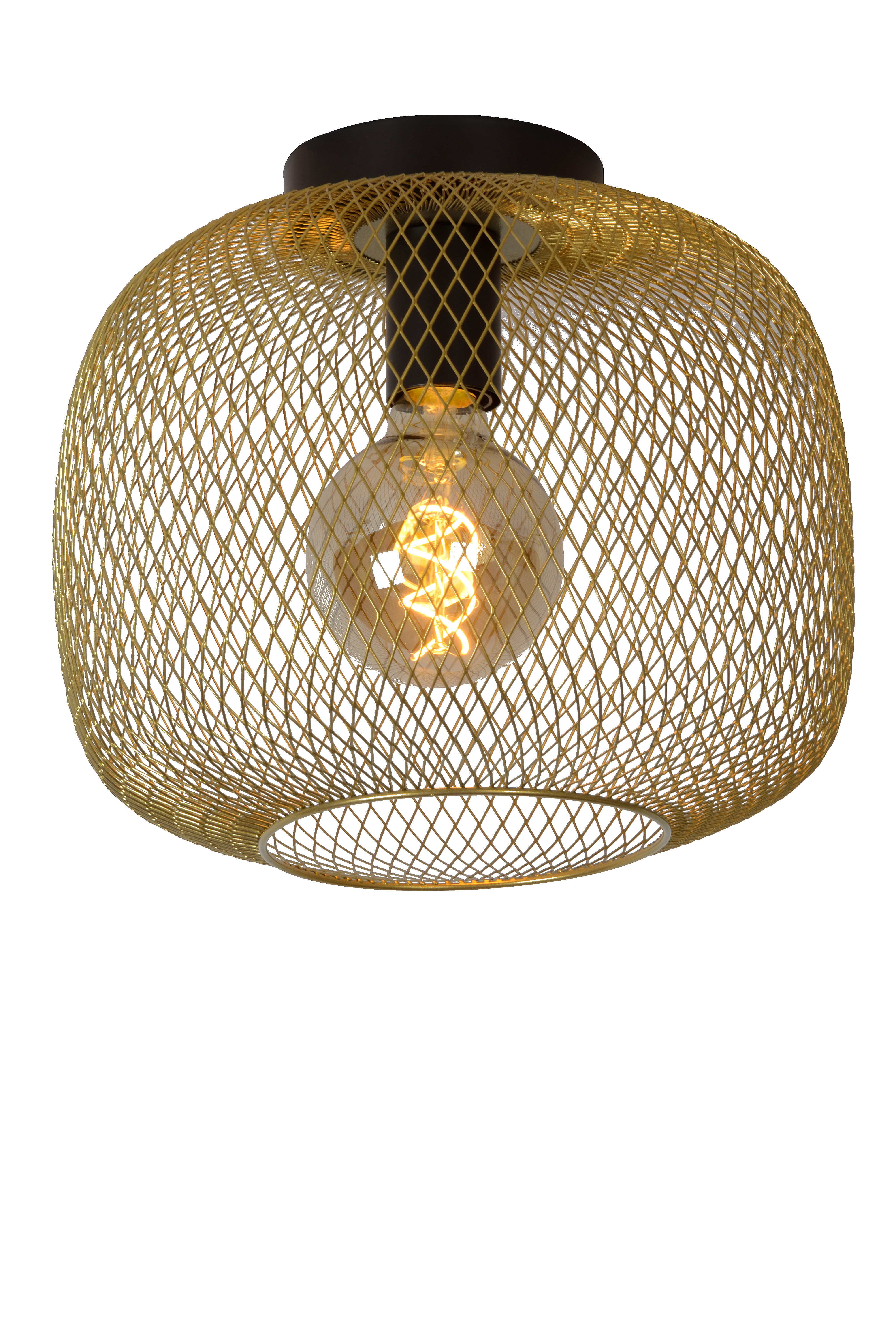 Gold mesh lamp deals shade