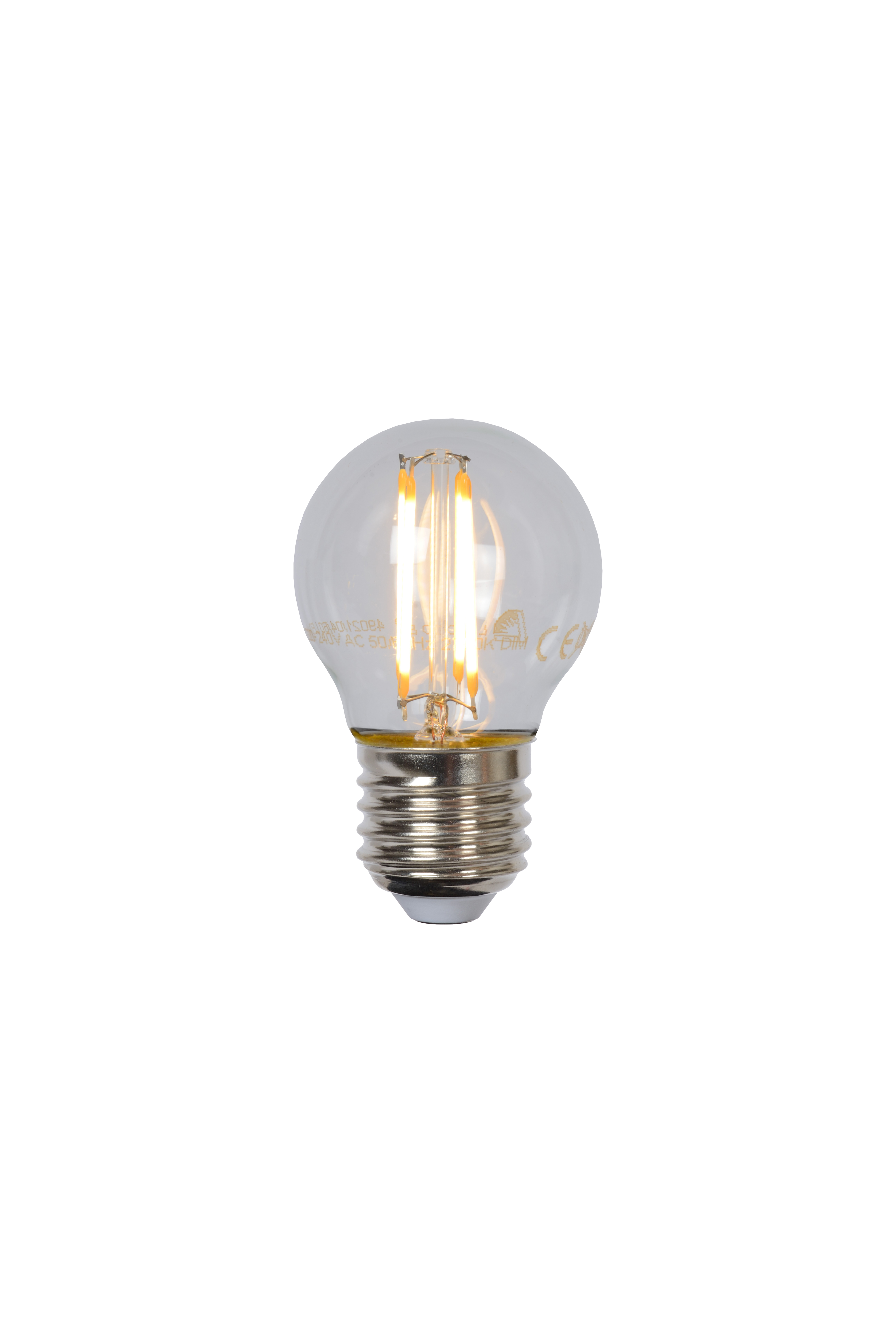 Lucide G45 Filament bulb 4 5 cm LED Dim. E27 1x4W