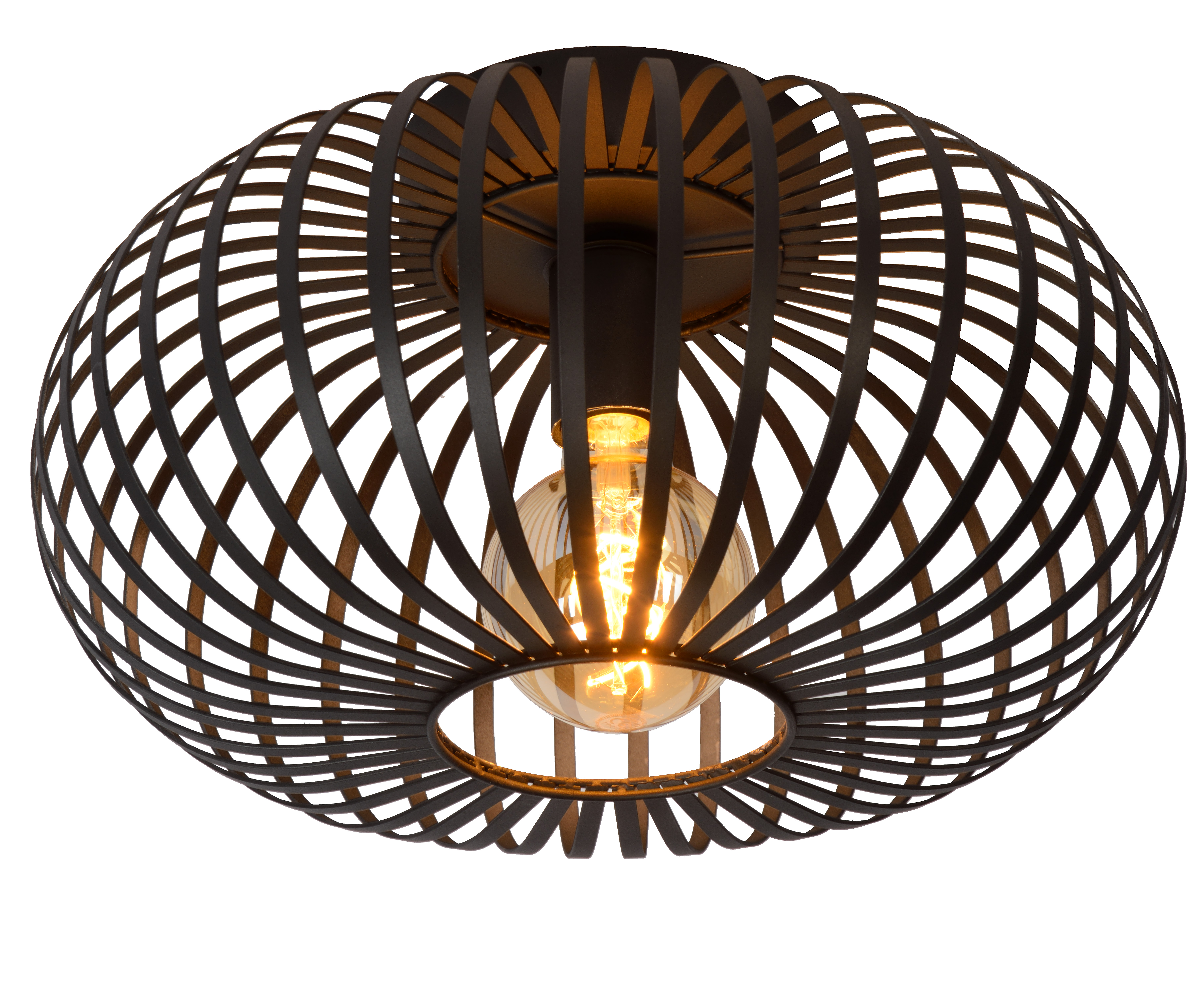 Flush cage deals ceiling light