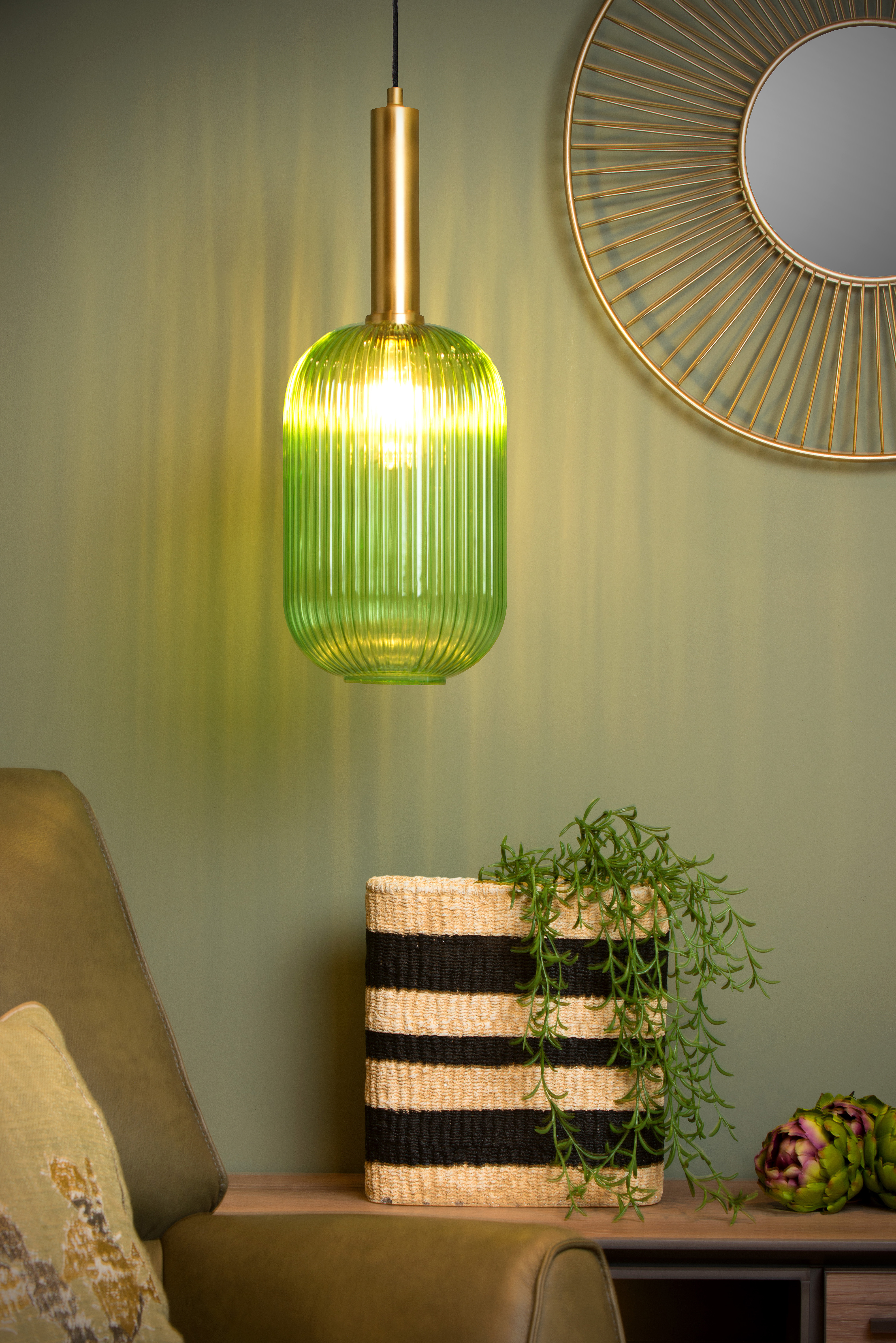 green pendant light