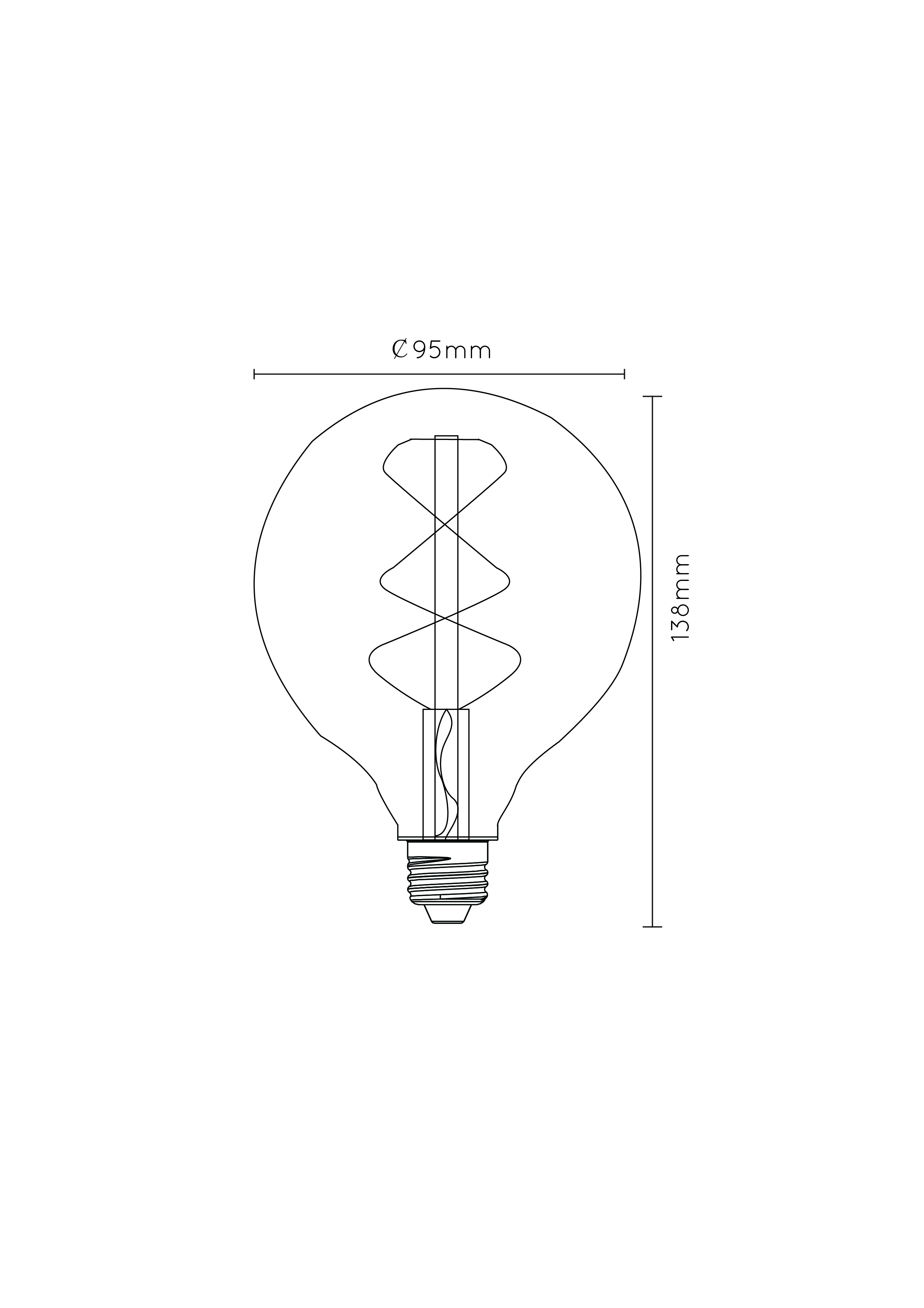 lucide led filament 5w