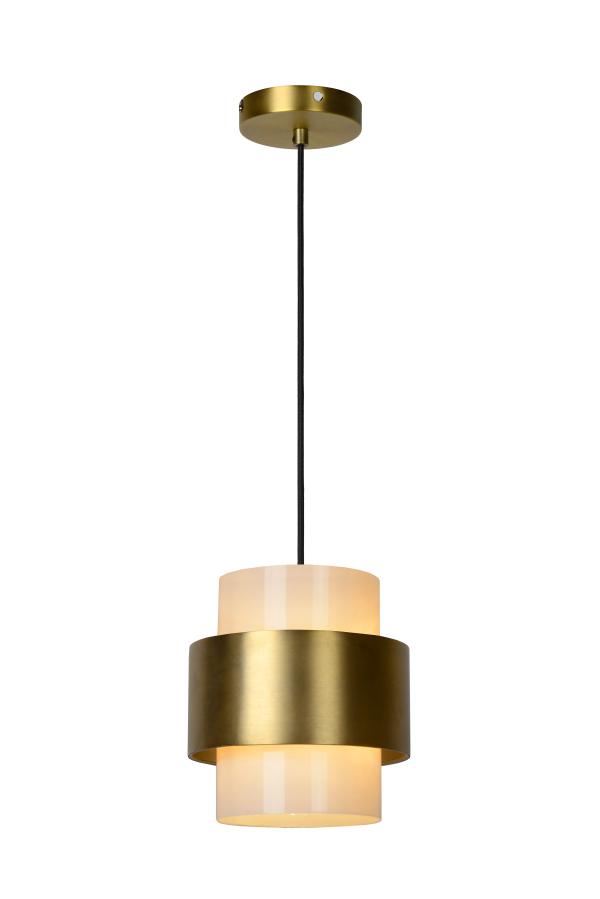 Lucide FIRMIN - Pendant light - Ø 30 cm - 1xE27 - Matt Gold / Brass