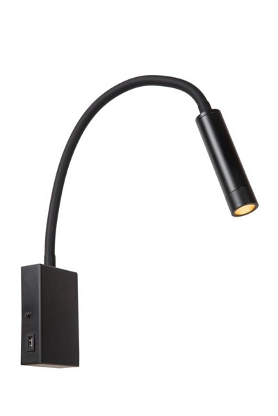 Lucide ALEC - Wall spotlight / Wall light - LED - G9 - 1x3W 2700K - Interchangeable rings included - Black