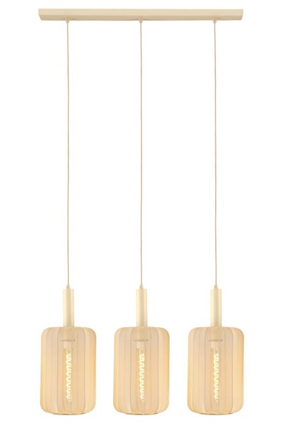 Lucide CORINA - Hanglamp - 3xE27 - Beige