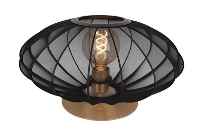 Lucide CORINA - Lampe de table - Ø 40 cm - 1xE27 - Noir