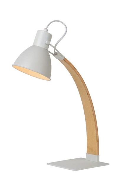 Lucide CURF - Lampe de bureau - 1xE27 - Blanc