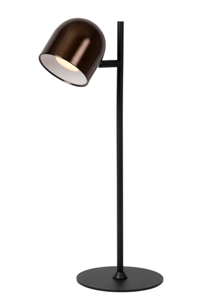 Lucide SKANSKA RECH - Rechargeable Desk lamp Indoor/Outdoor - Battery pack - LED Dim. - CCT - 1x3W 3000K/6000K - IP44 - Coffee