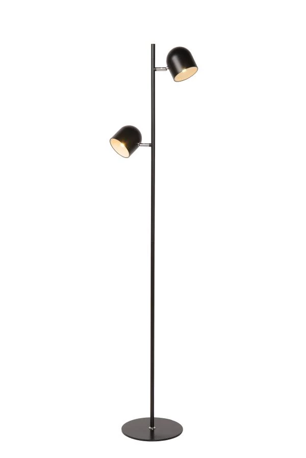 Lucide SKANSKA - Lampadaire - LED Dim. - 2x5W 3000K - Noir - allumé