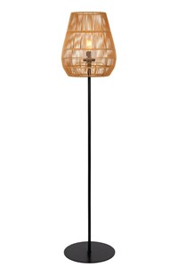 Lucide NERIDA - Lampadaire Intérieur/Extérieur - Ø 35 cm - 1xE27 - IP44 - Naturel allumé 2