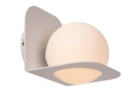 Lucide DAVY - Wall light Bathroom - 1xG9 - IP44 - White turned on 1