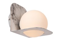 Lucide DAVY - Wall light Bathroom - 1xG9 - IP44 - Grey turned on 6