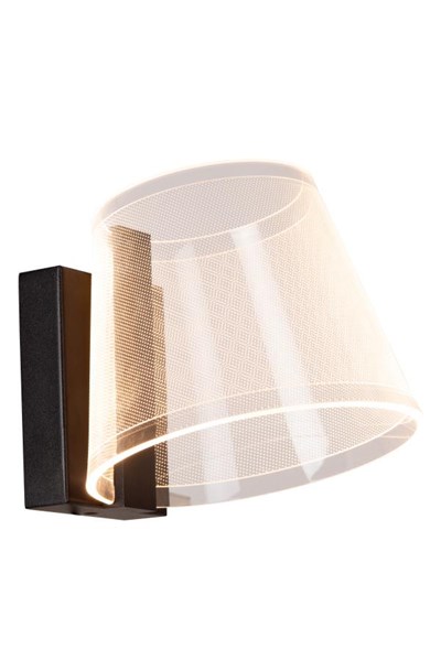 Lucide KORGIS - Wandleuchte Badezimmer - LED - 1x10W 3000K - IP44 - Transparent