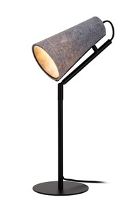 Lucide BENSEN - Table lamp - 1xE14 - Grey turned on 6