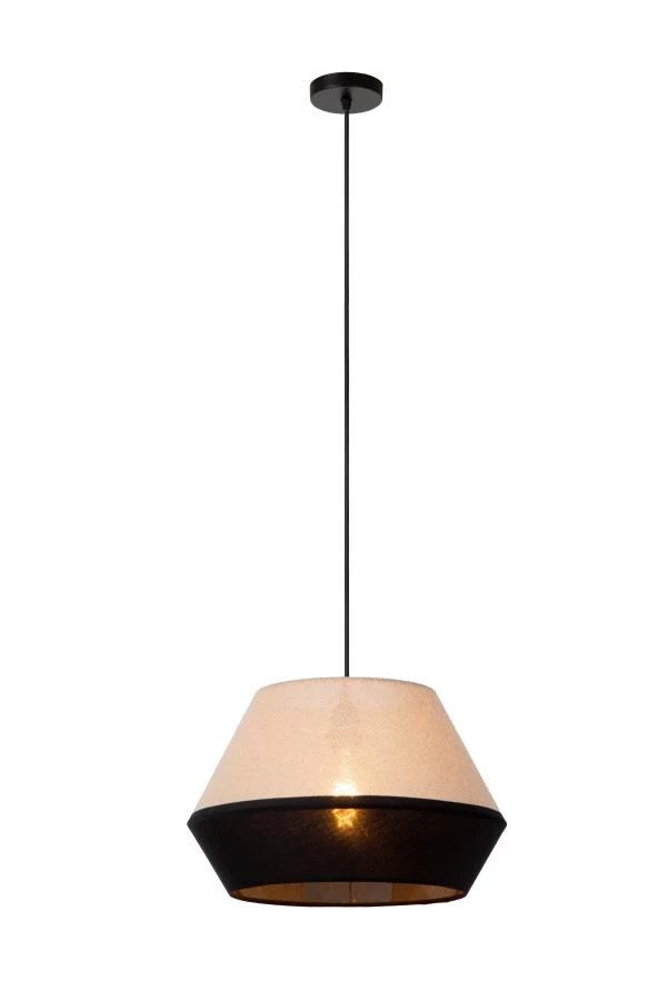 Lucide KALA - Suspension - Ø 40 cm - 1xE27 - Taupe - allumé 3