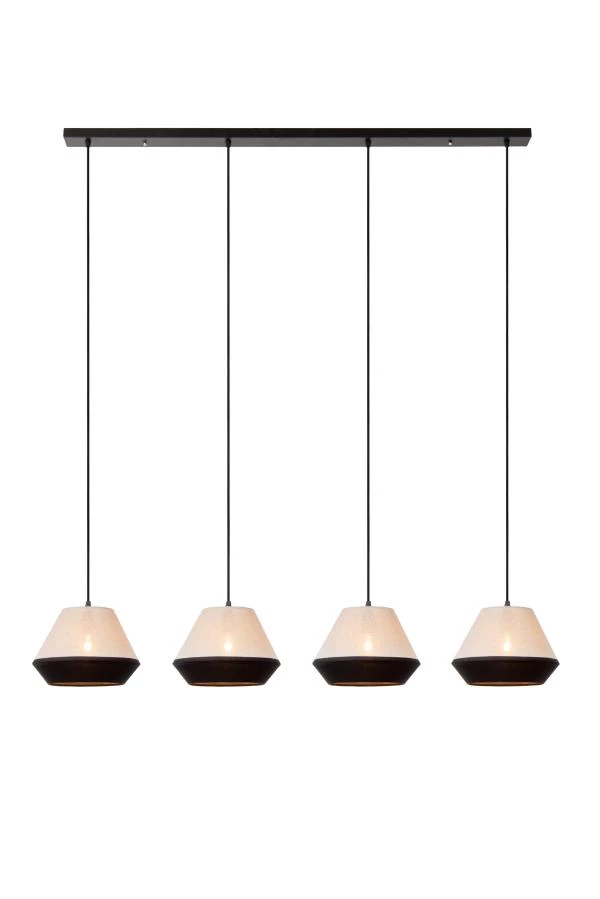 Lucide KALA - Suspension - 4xE14 - Taupe - allumé 3