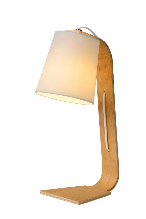 Lucide NORDIC - Tischlampe - 1xE14 - Weiß - eingeschaltet 1