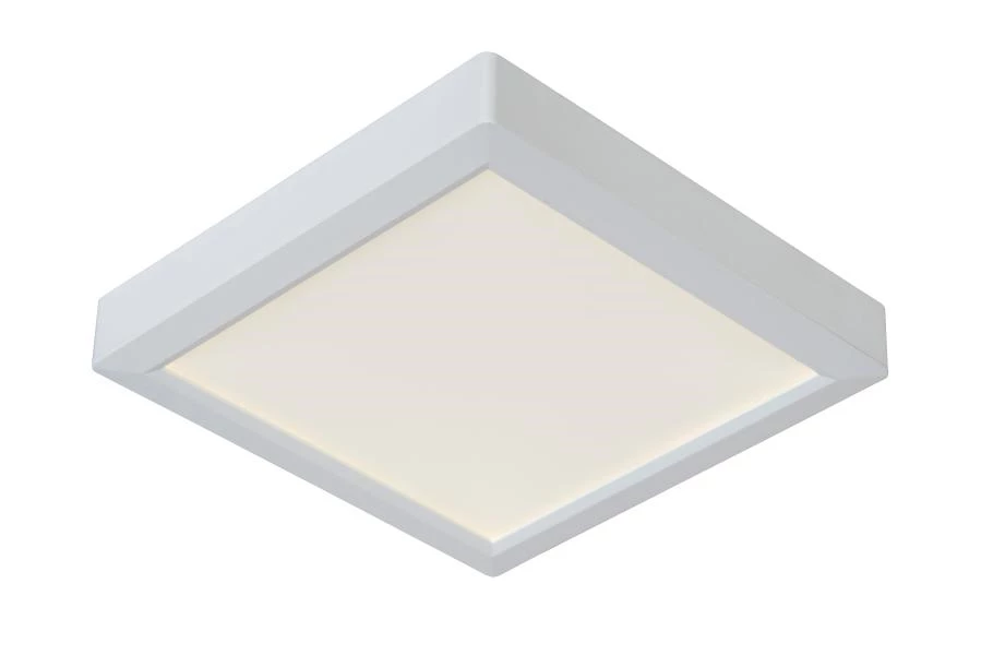 Lucide TENDO-LED - Flush ceiling light - LED - 1x18W 3000K - White - turned on 1