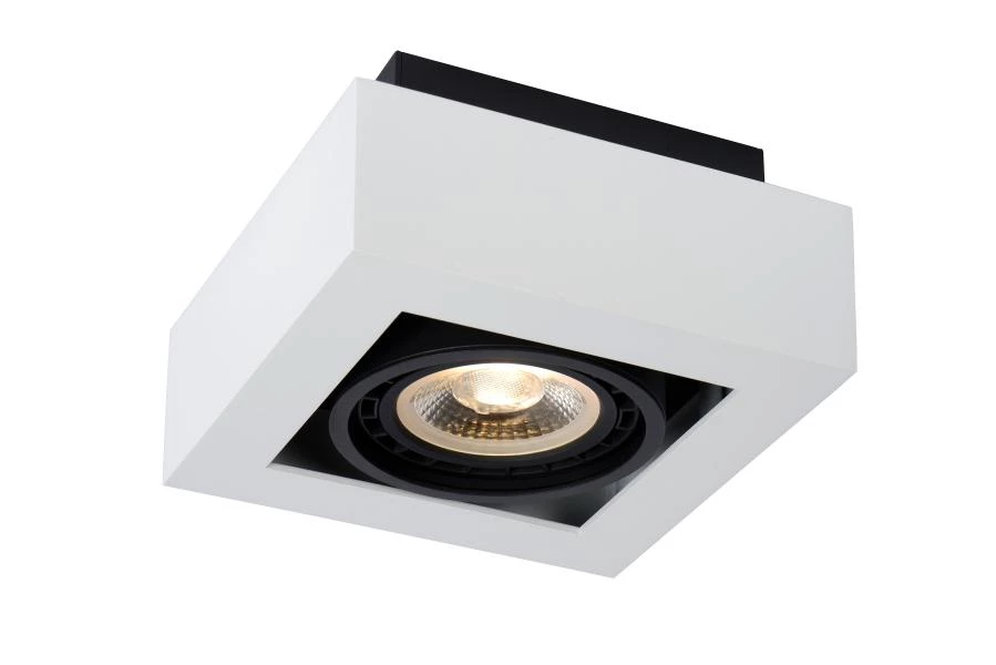 Lucide ZEFIX - Foco de techo - LED Dim to warm - GU10 (ES111) - 1x12W 2200K/3000K - Blanco - encendido 1