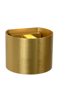 Lucide XIO - Wall light - LED Dim. - G9 - 1x3,5W 2700K - Adjustable beam angle - Matt Gold / Brass turned on 2