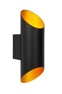 Lucide QUIRIJN - Applique murale - Ø 10 cm - 1xG9 - Noir allumé