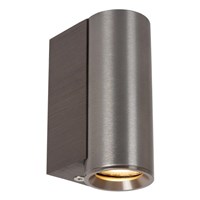 Lucide DUPLA - Wall spotlight / Wall light - 1xGU10 (MR11) - Grey iron turned on 5