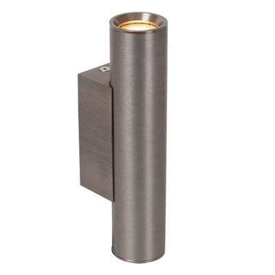 Lucide DUPLA - Foco de pared / Lámpara de pared - 2xGU10 (MR11) - Hierro gris