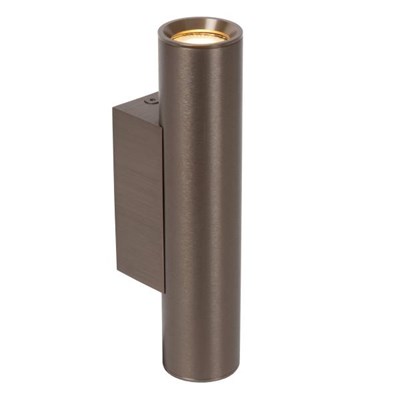 Lucide DUPLA - Foco de pared / Lámpara de pared - 2xGU10 (MR11) - Marrón óxido