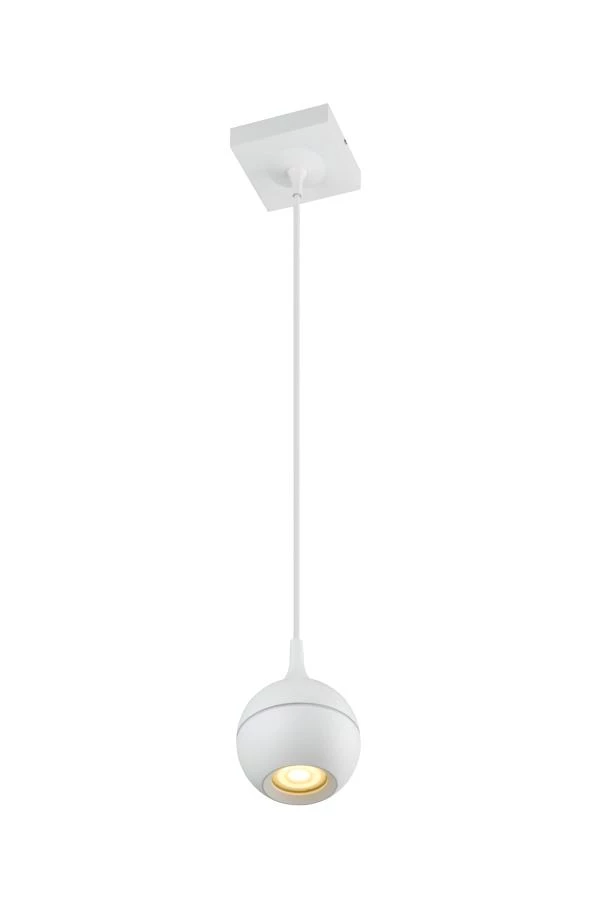 Lucide FAVORI - Suspension Salle de bains - 1xGU10 - IP44 - Blanc - allumé 1