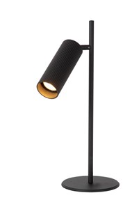 Lucide CLUBS - Table lamp - 1xGU10 - Black turned on