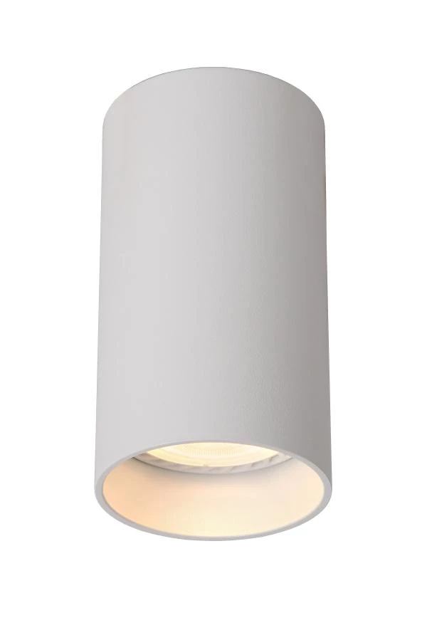 Lucide DELTO - Ceiling spotlight - Ø 5,5 cm - LED Dim to warm - GU10 - 1x5W 2200K/3000K - White - turned on 1