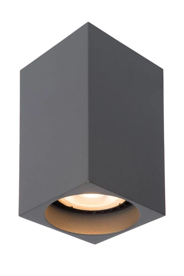 Lucide DELTO - Ceiling spotlight - LED Dim to warm - GU10 - 1x5W 2200K/3000K - Grey - turned on 6