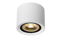 Lucide FEDLER - Plafondspot - Ø 12 cm - LED Dim to warm - GU10 (ES111) - 1x12W 2200K/3000K - Wit aangezet 1