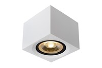 Lucide FEDLER - Ceiling spotlight - LED Dim to warm - GU10 (ES111) - 1x12W 2200K/3000K - White turned on 1